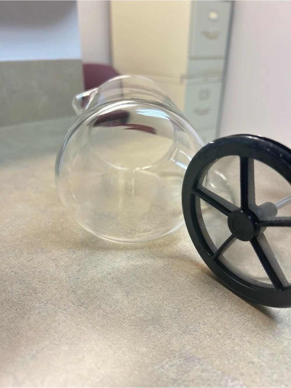 Bodum Clear Glass Carafe & Handle French Press with Black Accents
